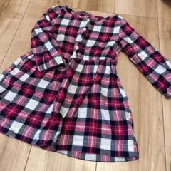 ※4月末完全削除【最終価格‼️】 baby GAP＊ピンクチェックワンピース