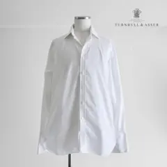 1990s Turnbull&Asser セミワイドカラーWカフスシャツ　英国製のサムネイル