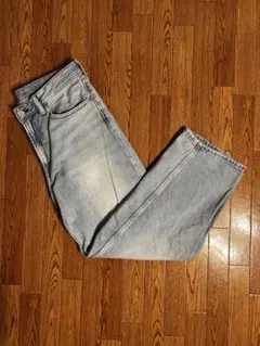 H&M LOOSE デニムパンツ 31×30 ライトブルー ワイドシルエット