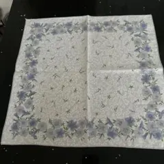 テーブル布ナプキン紫花柄 綿生地