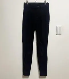 ヒートテック　ウルトラストレッチ　レギンスパンツ　黒　S