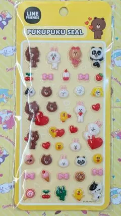 【新品】ラインフレンズ　ぷくぷくシール