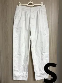 ユニクロ ストレッチイージーアンクルパンツ オフホワイト S