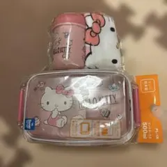 HELLO KITTY キティ　お弁当箱　おしぼりセットのサムネイル