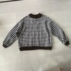 チェック柄 ニット