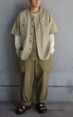 LYBRO NIGEL CABOURN ベースボール半袖シャツ 46 - メルカリ