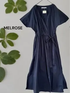新品✨MELROSE ワンピース　清楚系　紺色　夏