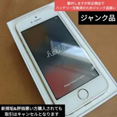 【ジャンク品】Apple iPhoneSE 初代 SIMフリー ゴールド32GB