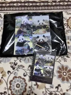 パンダファミリー 限定トートバッグ　リングノート　アドベンチャーワールド