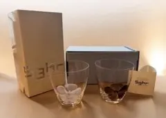 【新品未使用】Sghr スガハラ 花模様 グラス ペア 箱付き