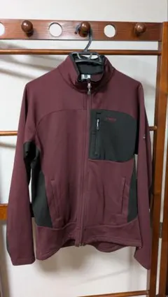 フリースジャケット XL ワインレッド