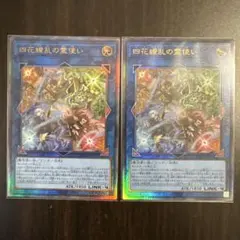 遊戯王　四花繚乱の霊使い　レリーフ　2枚