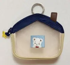 ファミリア くま 刺繍 ポーチ キーリング付き - メルカリ