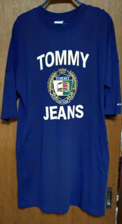 TOMMY JEANS ネイビー 半袖ワンピース M