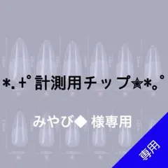 ✦⋆【みやび◆ 様専用】⋆ ✦計測用ネイルチップ