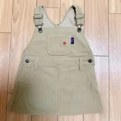 【未使用】Polo ベージュ ジャンバースカート 70〜80センチ