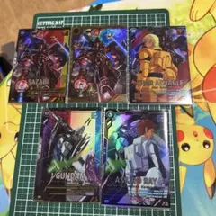 アーセナルベース アムロ νガンダム サザビー シャア 5枚セット