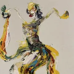 Painting oil on canvas size 25cm x 40 cm