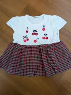 familiar♡ 美品 100 さくらんぼチュニック