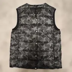 【極美品】TAION×Radiate ブラック 星柄 ダウンベスト Mサイズ