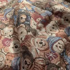 新品未使用☆ゴブラン織りベア柄ハギレ