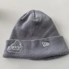 XLARGE グレー ニット帽 NEW ERA製