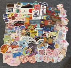 ステッカー　100枚セット　まとめ売り　ディズニー　サンリオ　ポケモン等