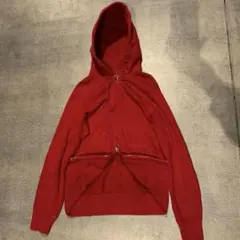 00s old UNIQLO ダブルジップパーカー M y2k 短丈 平成