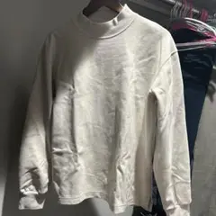 UNIQLO U モックネック　M ベージュ S茶色