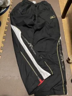 Mizuno 中綿　裏起毛　ブラックパンツ　スポーツウェア