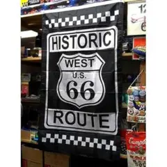 ROUTE66 FLAG HISTORIC ルート66 フラッグ アメリカ雑貨