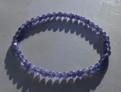 宝石質】◇透明感&多色性 タンザナイト ブレスレット4.6mm「直感力 