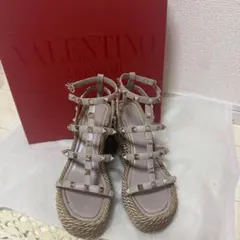 VALENTINO GARAVANI スタッズ ウェッジソール サンダルのサムネイル