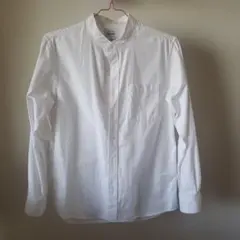 【美品】GLOBAL WORK バンドカラーシャツ　ホワイト　M
