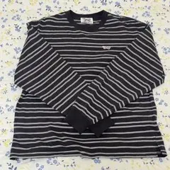 ペニーズ PENNEYS長袖 ロンＴ ブラウン ストライプ