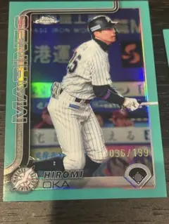 topps chrome npb 2025 岡大海　199シリ　ロッテ
