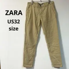 【ZARA/ザラ】チノパン US32サイズ ベージュ カジュアル