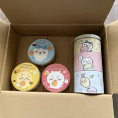 #ちぃかわ#はちわれ#うさぎ#缶セット