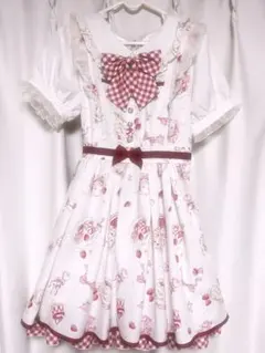 LIZLISA ストロベリーティーパーティーワンピース ピンク LIZ LISA - ♡ストロベリーティーパーティーワンピース ピンク ♡の