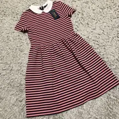 ポロラルフローレン　ワンピース　ピンク　ボーダー　150 新品