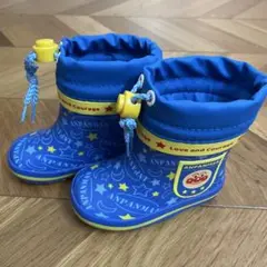 アンパンマン 長靴 青 星柄