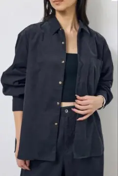 AZUL by moussy コーデュロイリラックスポケットシャツ