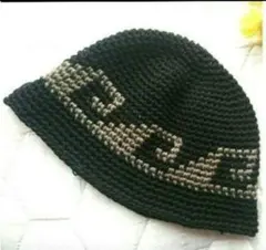 あ4::　波柄　7 クラッシャーハット　クロシェ　バケットハット