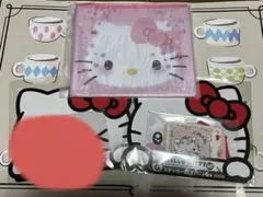 ハローキティ Happyくじ サンリオ ステッカーセット フラットポーチ