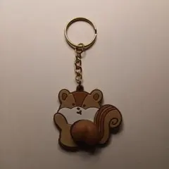 シマリス ラバーキーホルダー