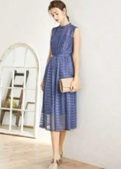 パーティードレス　aimer エメ　総レース　ワンピース　結婚式