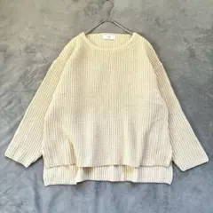 スローブイエナ　SLOBE IÉNA オーバーサイズ　ニット　セーター　丸首