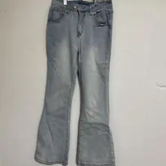 clear デニムフレアパンツ