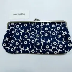 【新品】 Marimekko がま口 ポーチ Unikko ウニッコ ケシの花