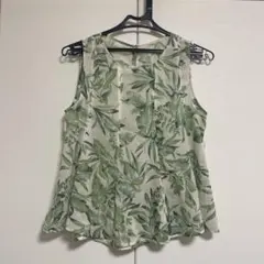 AZUL ボタニカルシャツ　ノースリーブ